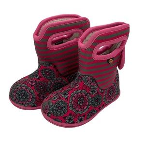 Baby Bogs Pansy Floral Insulated Waterproof Snow Boots Size 5